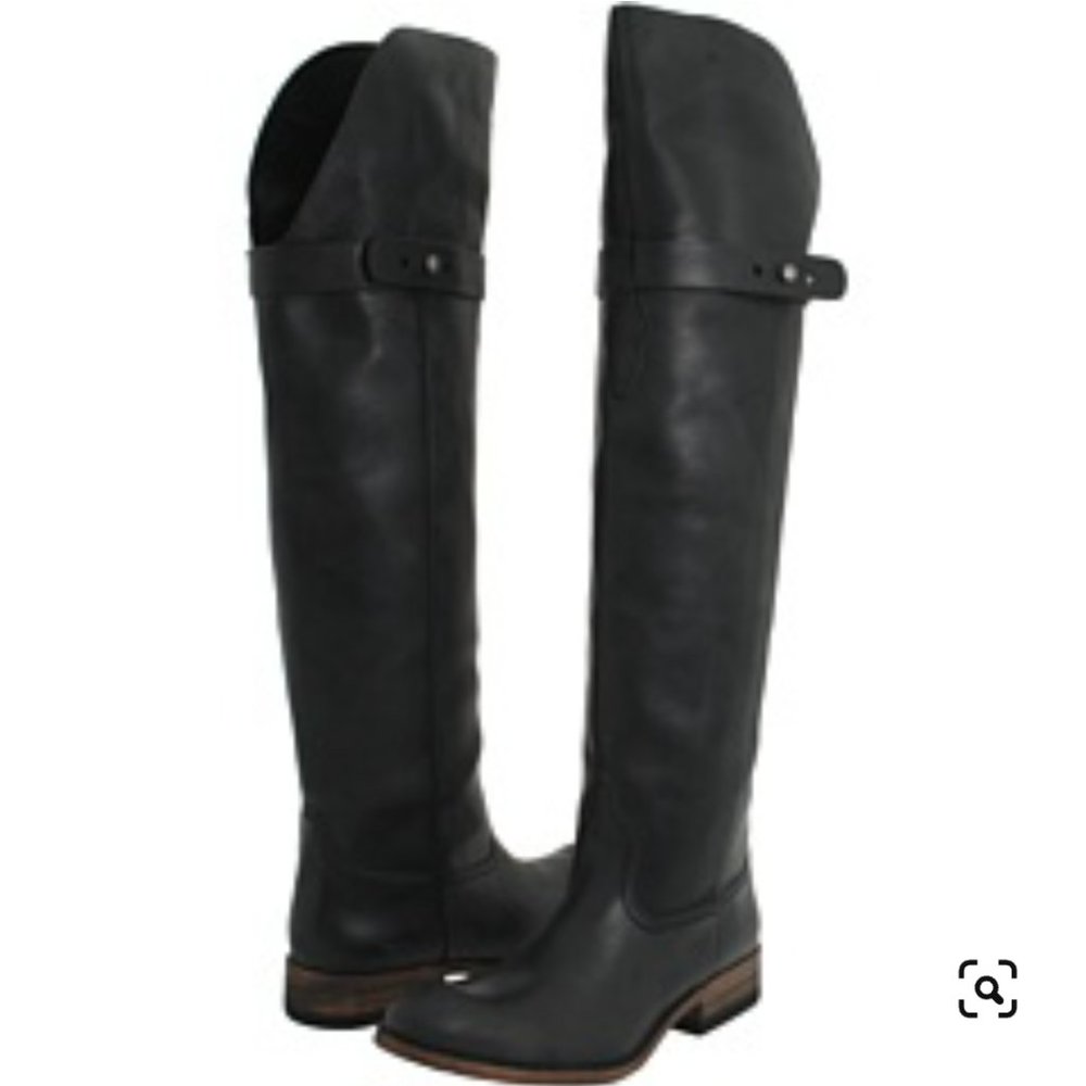 Spirit by Lucchese Ali cowboy over knee boots black 01 size 6.5 new